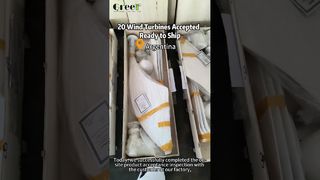 1kW 水平軸風力タービン 20 台を受注 – アルゼンチンへの出荷準備完了!