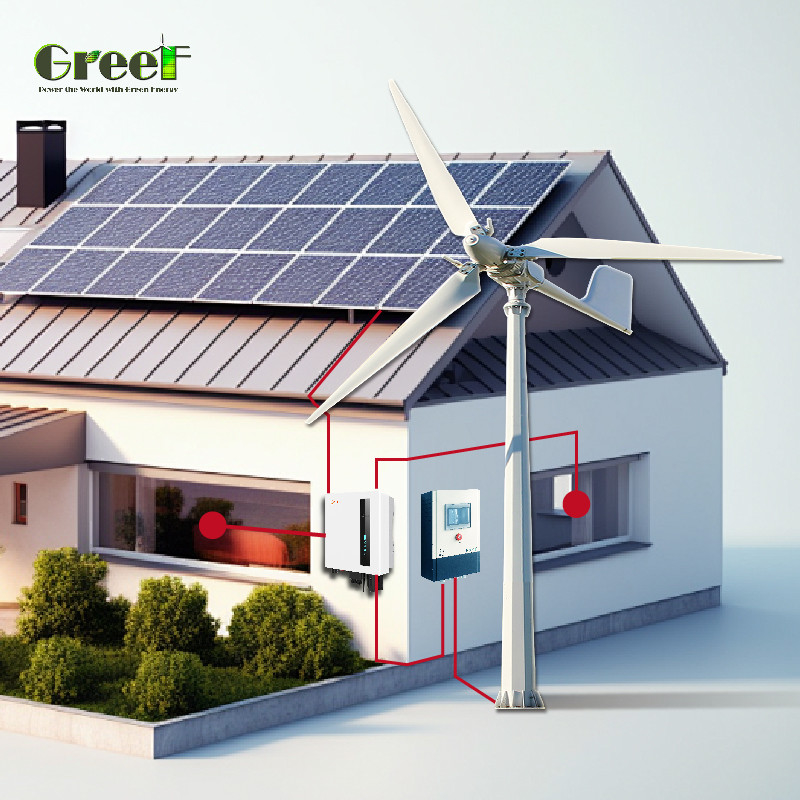 98% ハイブリッド太陽系 8Kw-10Kw 定量出力と 110/220V 出力電圧