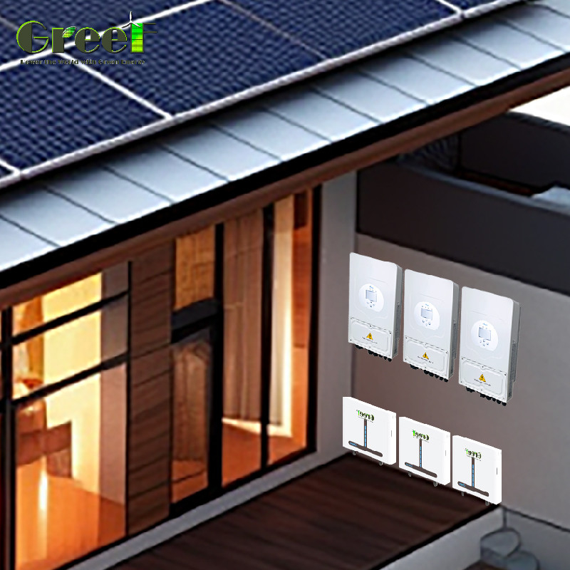98%効率 ハイブリッド太陽光系 8Kw-10Kw 定量出力 PV パネル設置