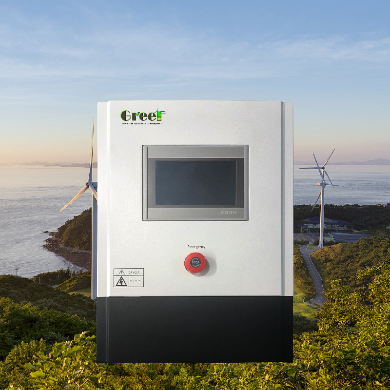 3kw 5kw lcdタッチスクリーンディスプレイ 風力発電システム用のダンプ負荷付きのオングリッドコントローラ