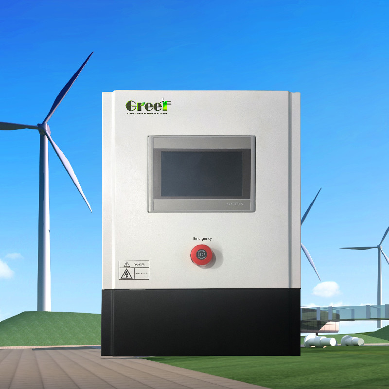 3kw 5kw lcdタッチスクリーンディスプレイ 風力発電システム用のダンプ負荷付きのオングリッドコントローラ