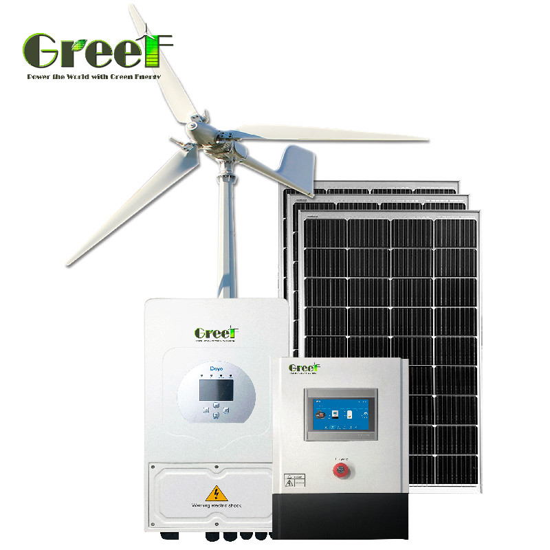 グリッド・タイド/ハイブリッド風力タービンコントローラ 2kW 3kW 5kW 10kW DC出力タイプ 風力タービン 水力タービンシステムソリューション