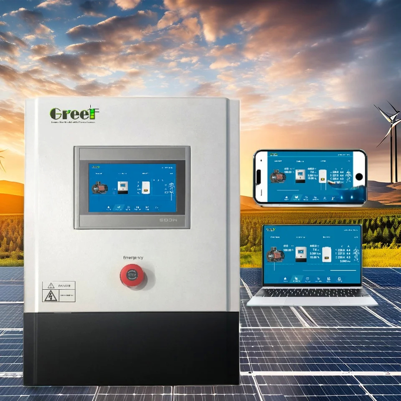 高級 5kw 750VDC 3相グリッド接続風力タービン制御器 強化された発電通信インターフェイス グラウンド・フェール