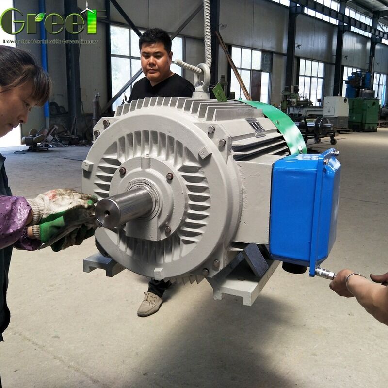 定格回転数 20rpm〜3000rpm 永久磁石発電機 単相 3相 出力はサイズ・設計により異なります