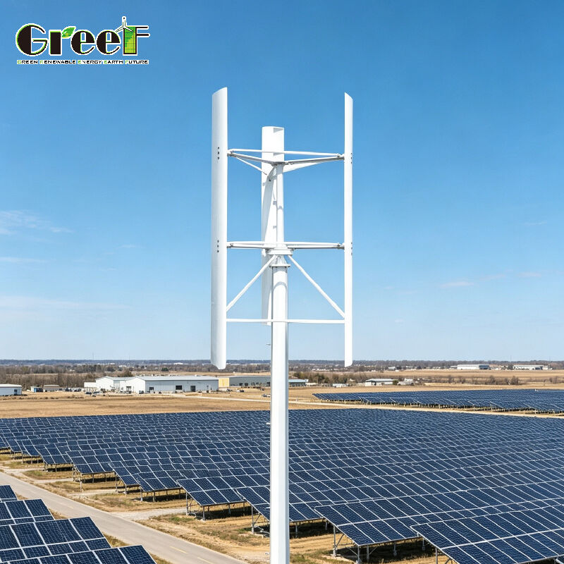 Coreless Disc Motor Vertical Axis Wind Turbine with Cut-in Wind Speed 2 M/s and Survival Wind Speed 45m/s