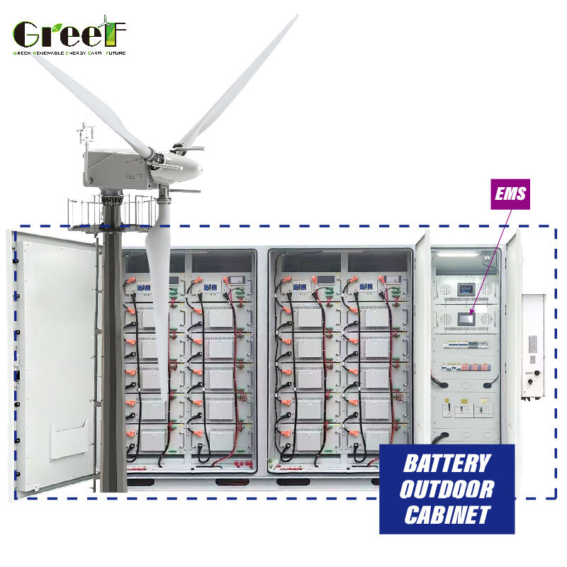 ハイブリッド太陽光システムと風力太陽光混合システム 100〜3000kWの容量,LiFePO4リチウム電池,工業用ハイブリッドモード