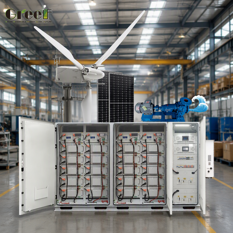 パーソナライズされたシステム電圧ハイブリッド太陽光システム LiFePO4 リチウム電池と風追跡コントローラ