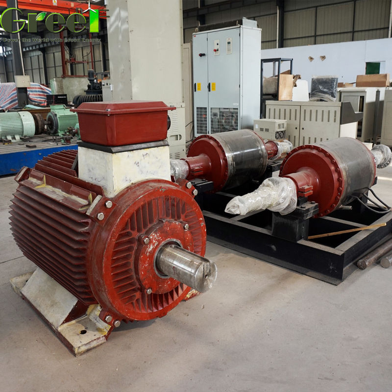 20RPM 100RPM 低回転 100KW 200KW 永久磁石交流機 水エネルギー発電機