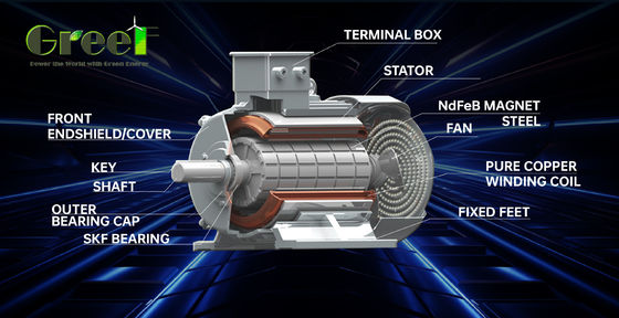 低RPM永久磁石発電機 カスタマイズ 5kw 10kw 50kw 200kw、3年保証付き